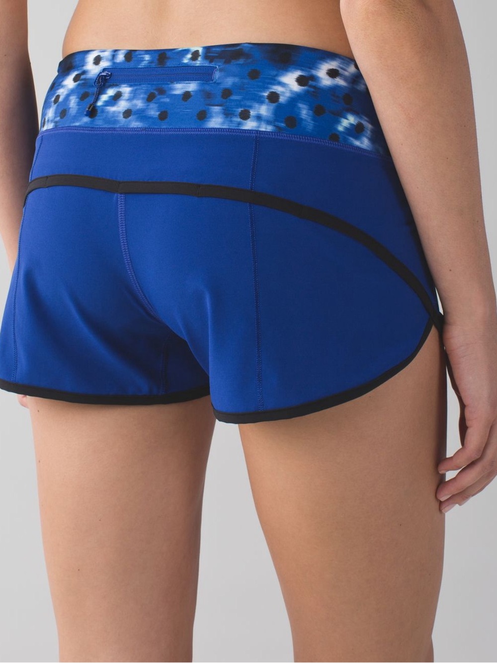 Lululemon Run: Speed Short *4-way Stretch Sapphire Blue / Washi Weave Sz 4